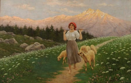 Romolo Tessari — Paesaggio montano